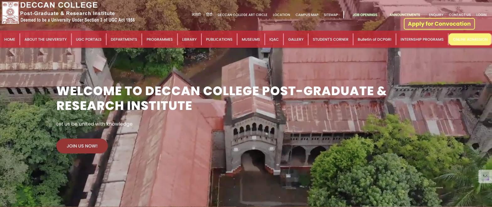 Deccan College Post-Graduate & Research Institute, Pune