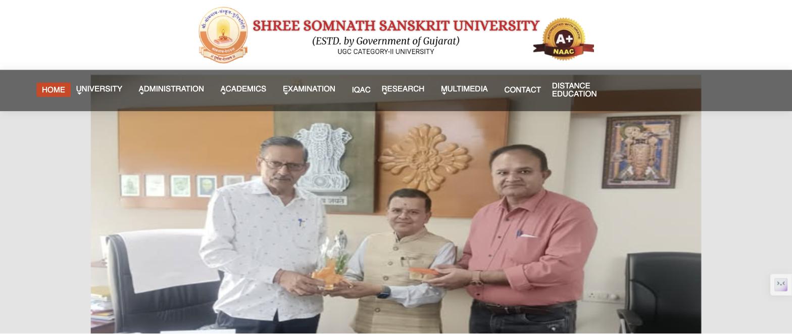 Shree Somnath Sanskrit University, Veraval
