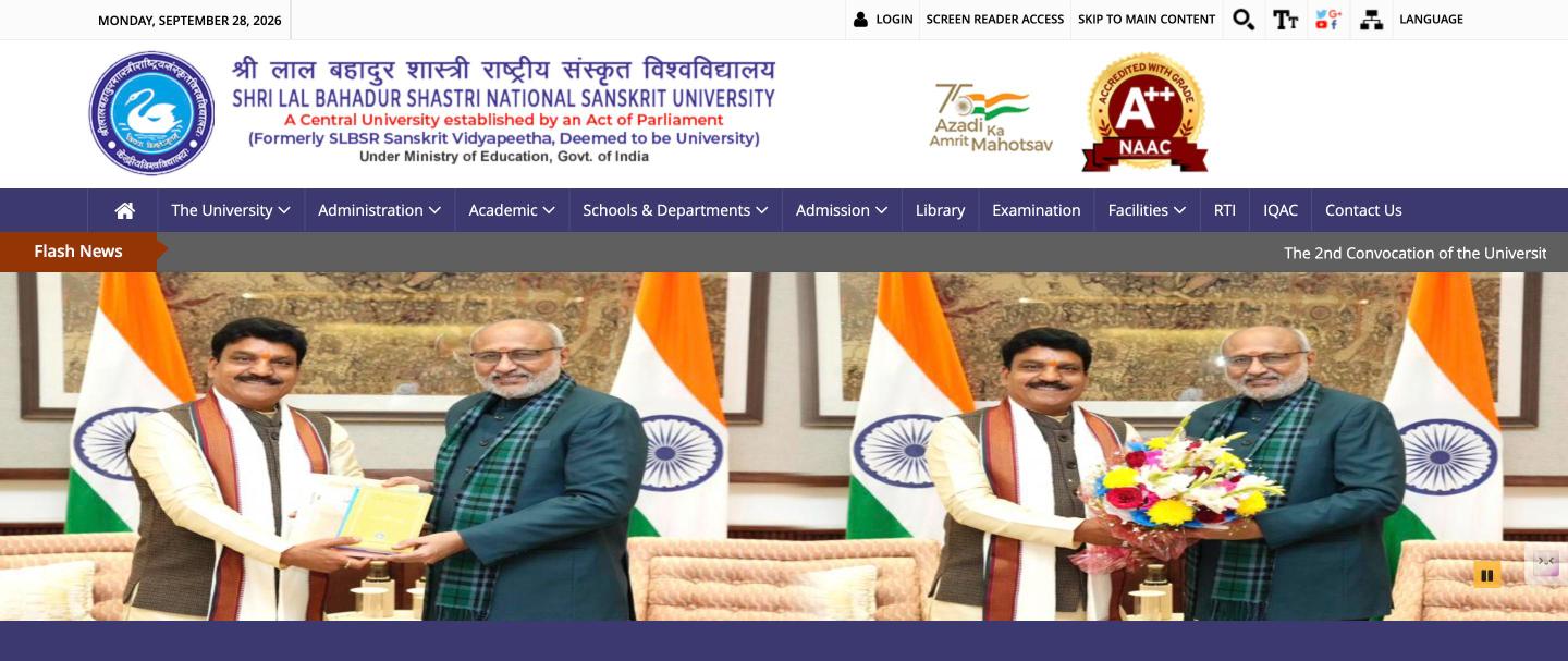 Shri Lal Bahadur Shastri National Sanskrit University, New Delhi